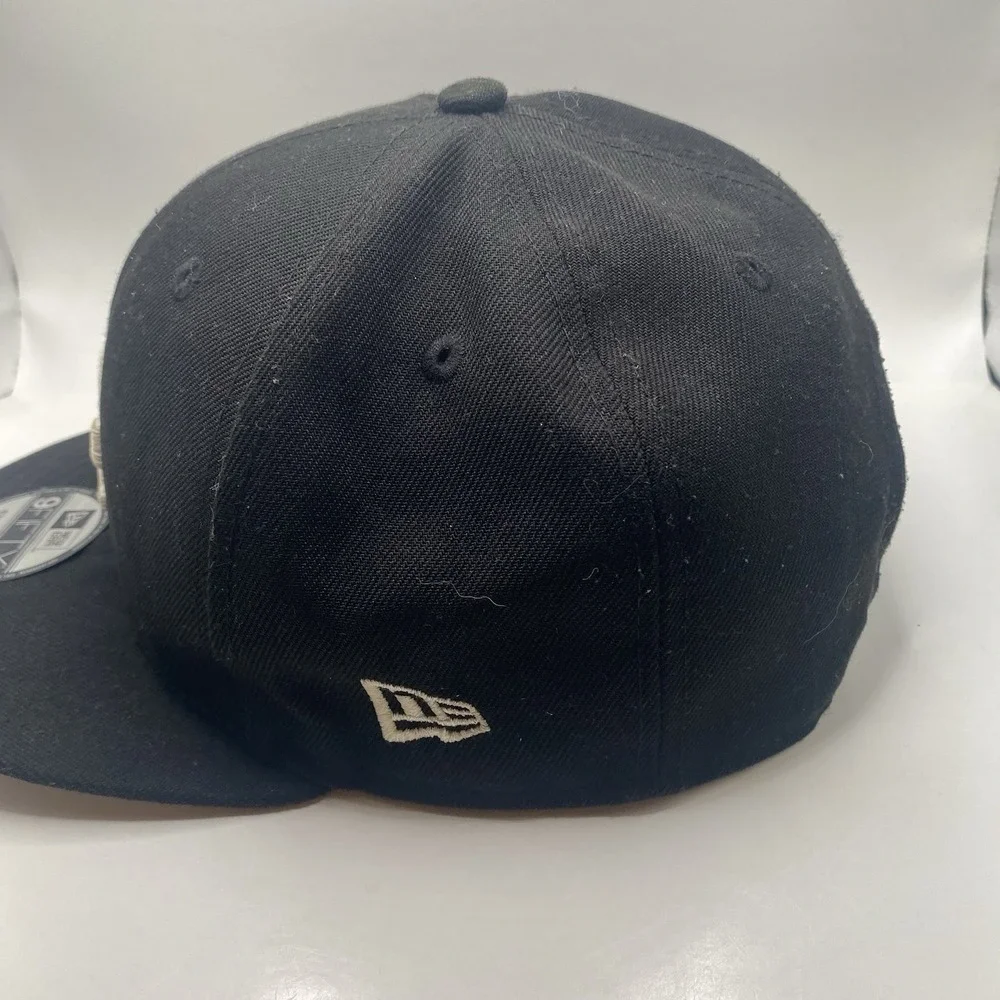 Los‎ Angeles Dodgers Hat Blackout New Era Black 9Fifty SnapBack Cleaned VGC - Picture 5 of 10